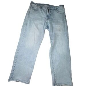 Old Navy OG Straight Jeans Size 18 Light Wash Mid Rise Straight Leg Denim